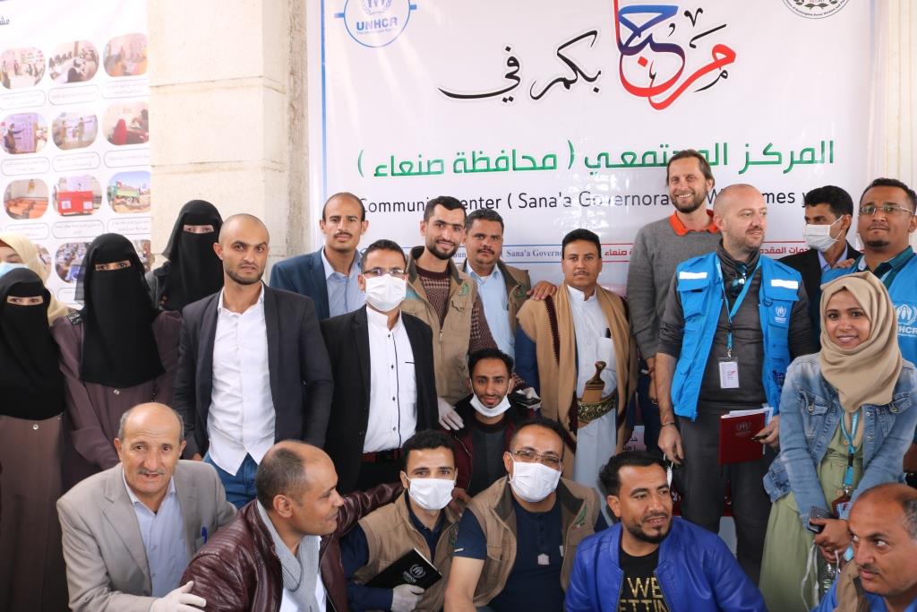 زيارة ممثل مفوضية الأمم المتحدة لشؤون اللاجئين باليمن للمركز المجتمعي بمحافظة صنعاء التابع لــ YGUSSWP: